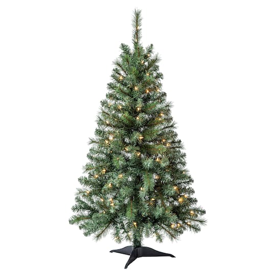 4ft. Pre-Lit Riverside Pine Artificial Christmas Tree, Clear Lights by Ashland®
